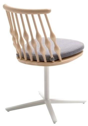 Andreu World Вращающееся кресло из бука с 4-мя спицами Nub Si1451 - Вид №2