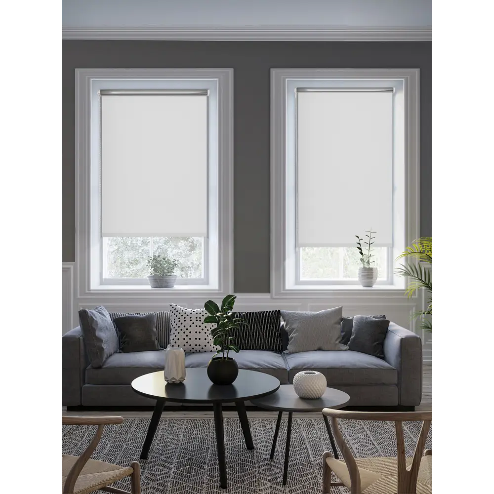 Штора рулонная блэкаут Silver 55x175 см белая GARDEN BLACKOUT Silver STLM-2001466 - Вид №4