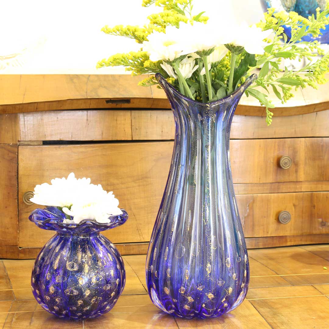 4825 ORIGINALMURANOGLASS Ваза Провенца - соммерсо - муранское стекло OMG 8 см  - Вид №1