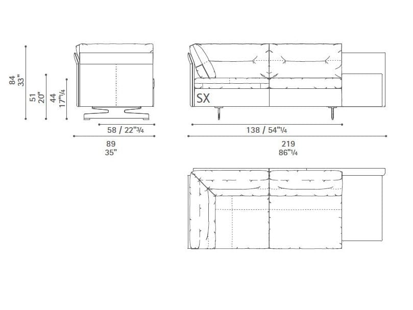 Диван с журнальной стойкой Poltrona Frau коллекция-диваны и кресла ARCH-00101037 - Вид №49