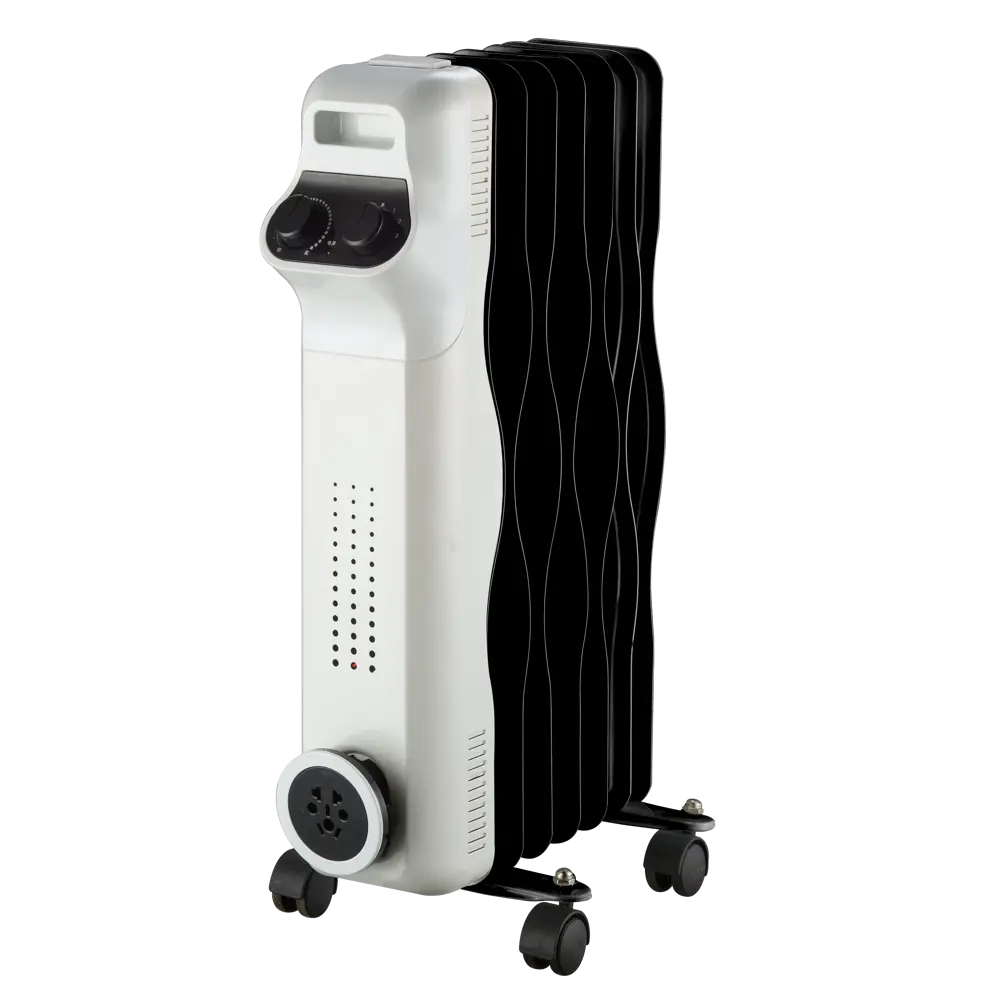 Масляный обогреватель Aurum AOR-715-HMC с механическим термостатом 1500 Вт 7 секций цвет белый STLM-2158127 - Вид №1