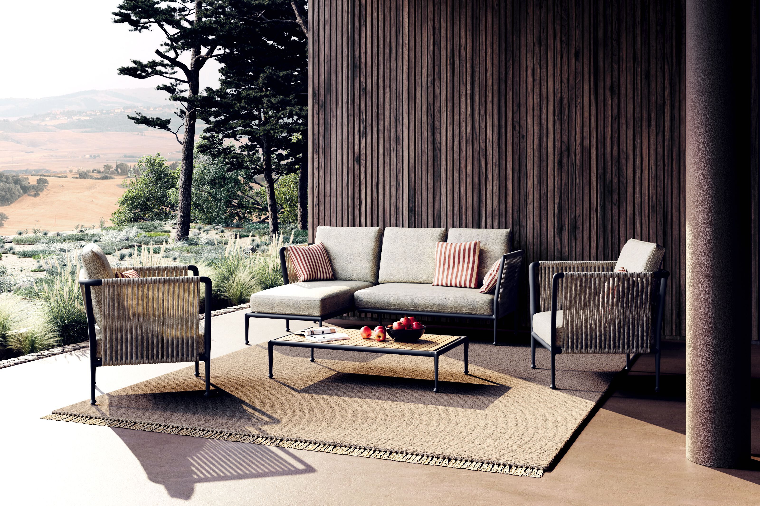 Садовое кресло с подлокотниками Unopiù Treble ARCH-00074536 - Вид №2