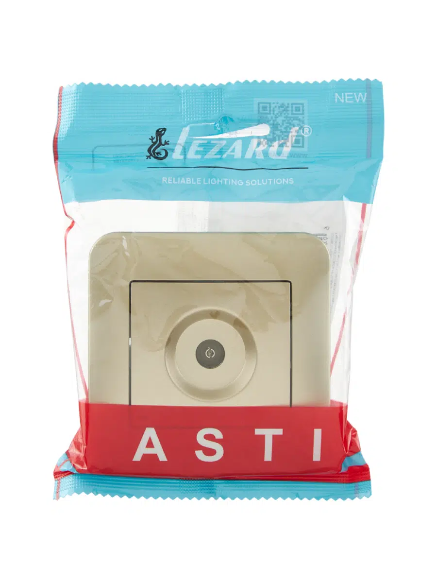 ASTI Розетка ТВ оконечная золото LEZARD 7081-3636-130