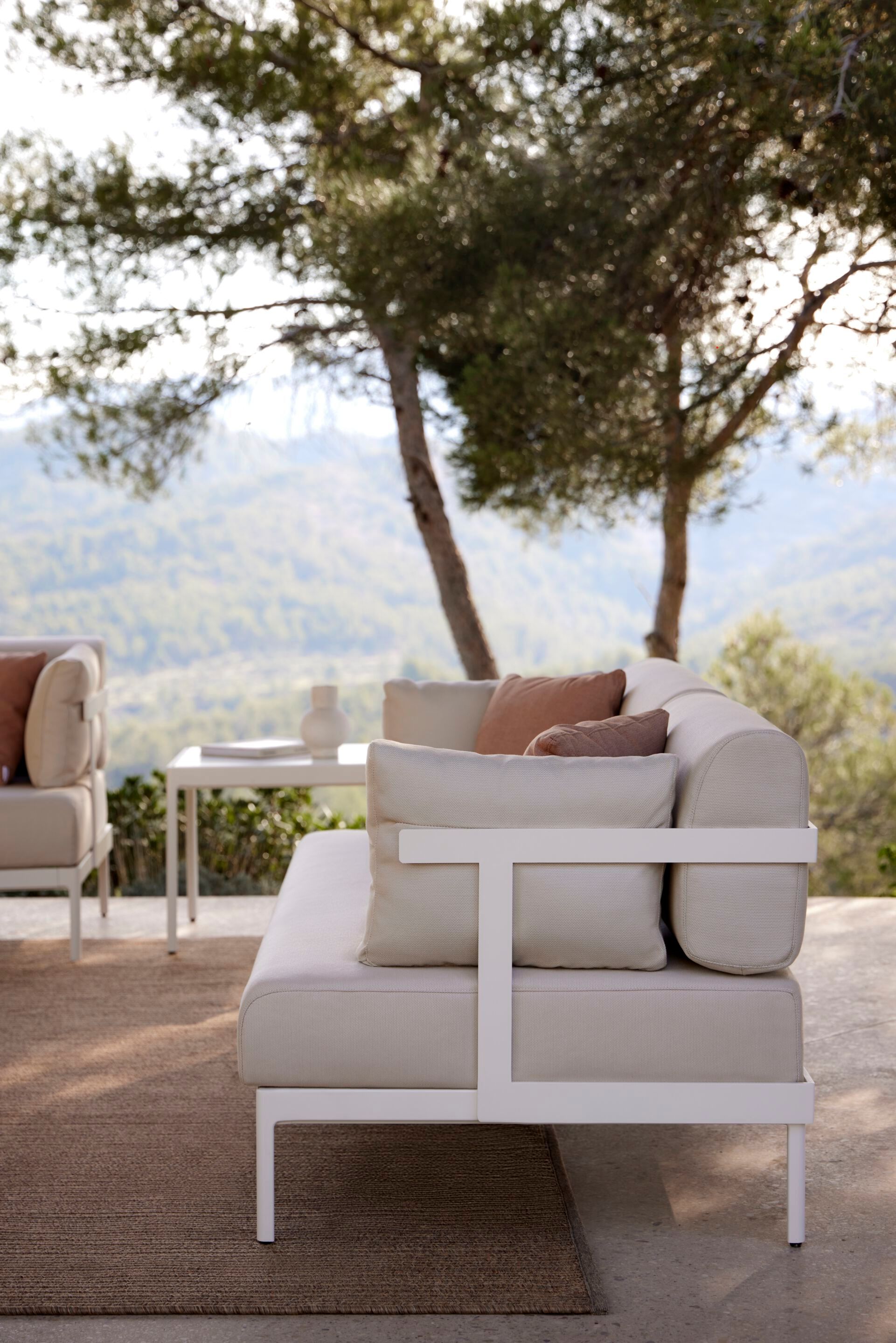 4-местный алюминиевый садовый диван с порошковым покрытием и тканью POINT Legacy ARCH-00066260 - Вид №5