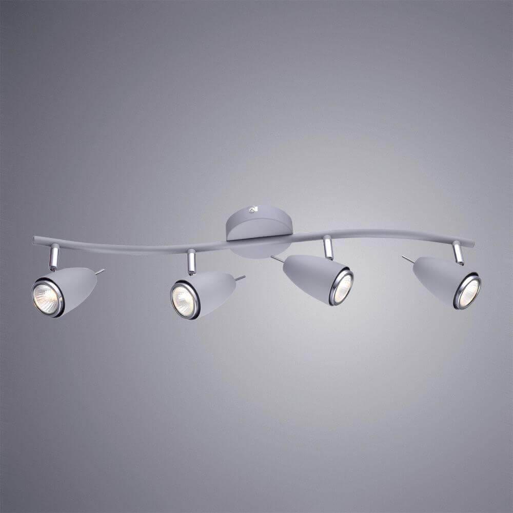 Спот потолочный галогеновый серый Regista A1966PL-4GY ARTE LAMP REGISTA 00-3924240 Серый  - Вид №1