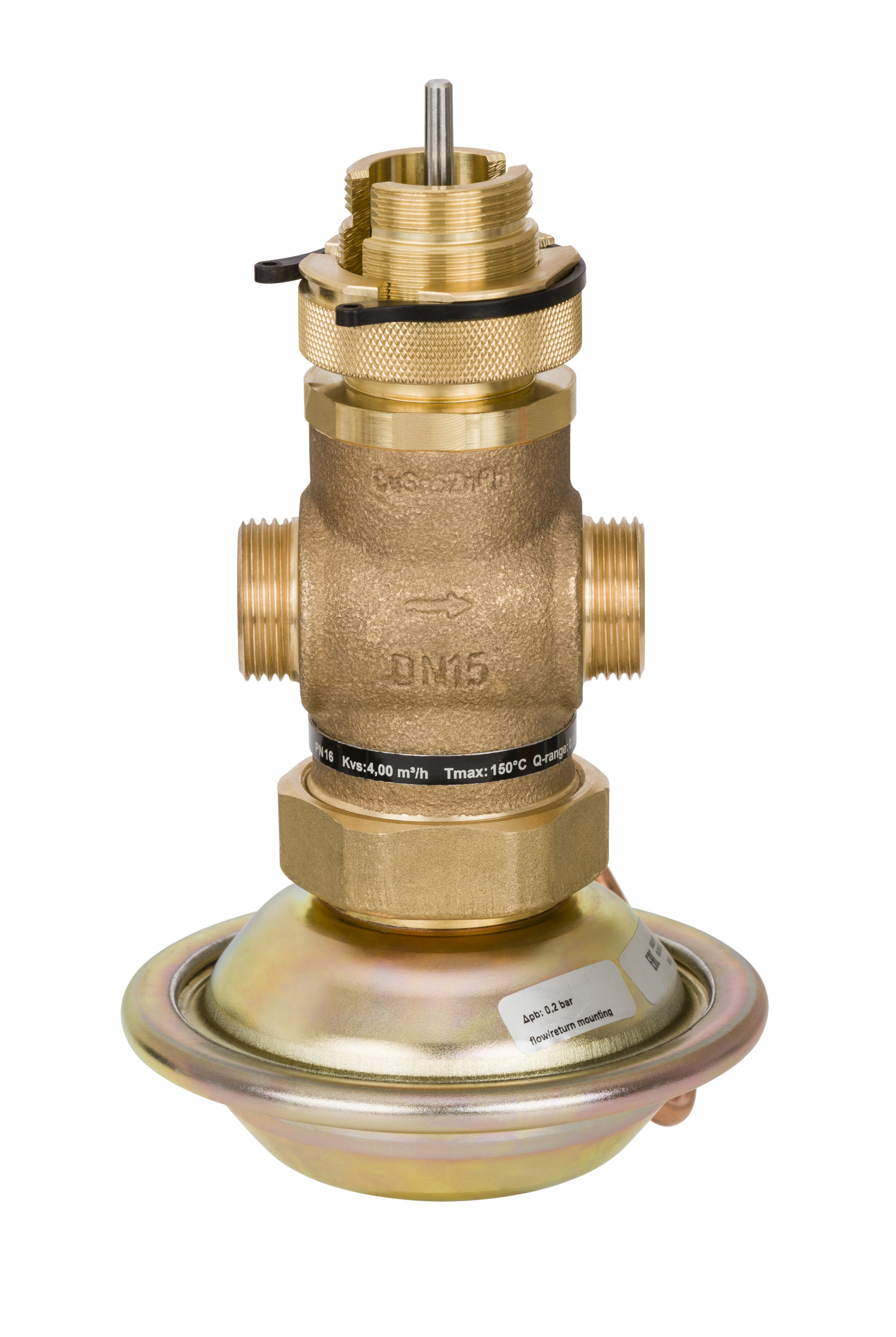 Danfoss Клапан регулирующий комбинированный AVQM с наружной резьбой или фланцевый Комб. р-рAVQM PN16 15/0,4//0,2/резьб. 003H6733  - Вид №3