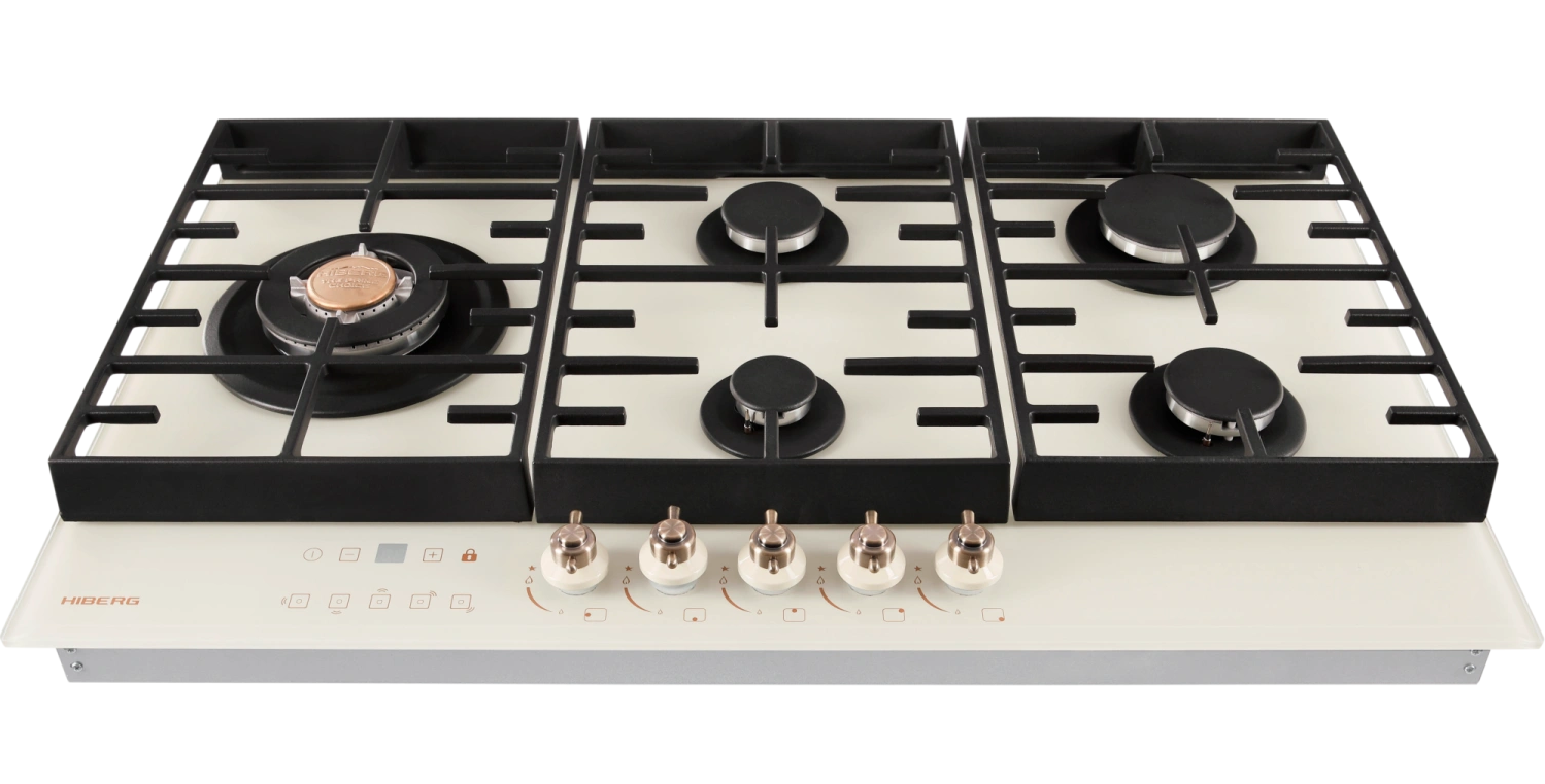 9238402 Газовая варочная поверхность HIBERG VM 9155 Y STDN-0018342 - Вид №2