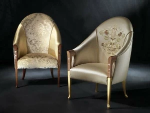 Carpanelli Мягкое деревянное кресло с подлокотниками  Po07