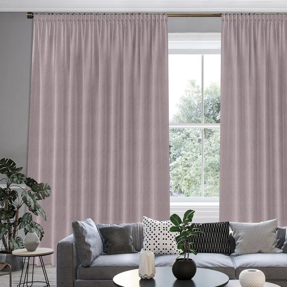 Штора на ленте Весна 160x260 см цвет розовый GARDEN STLM-2077215 - Вид №5