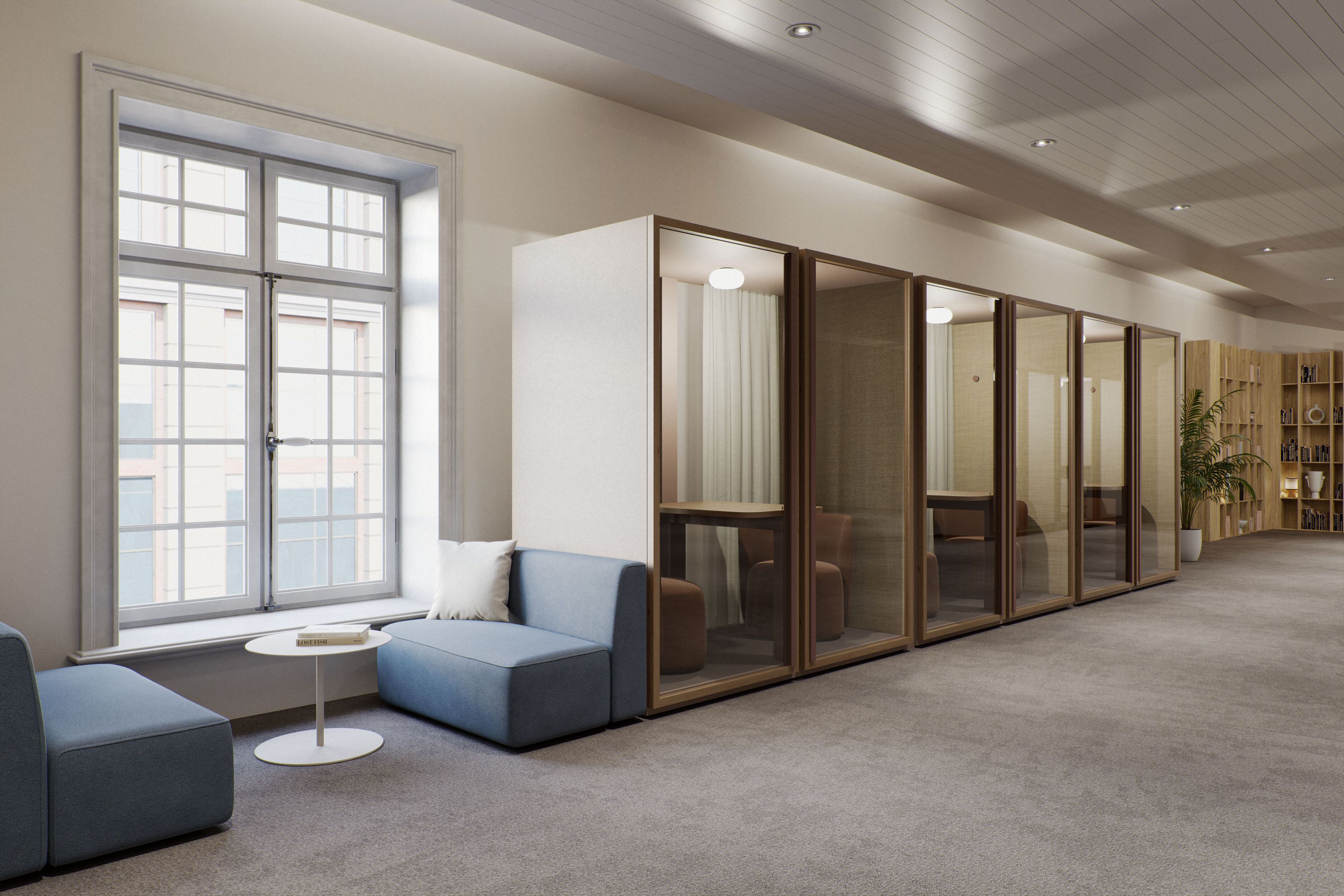 Акустическая офисная кабина со встроенным освещением Kettal Kall ARCH-00002525 - Вид №2