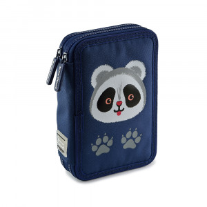 14-051/03 Пенал на молнии два отделения 20 x 12 x 3.5 см "Панда" Bruno Visconti