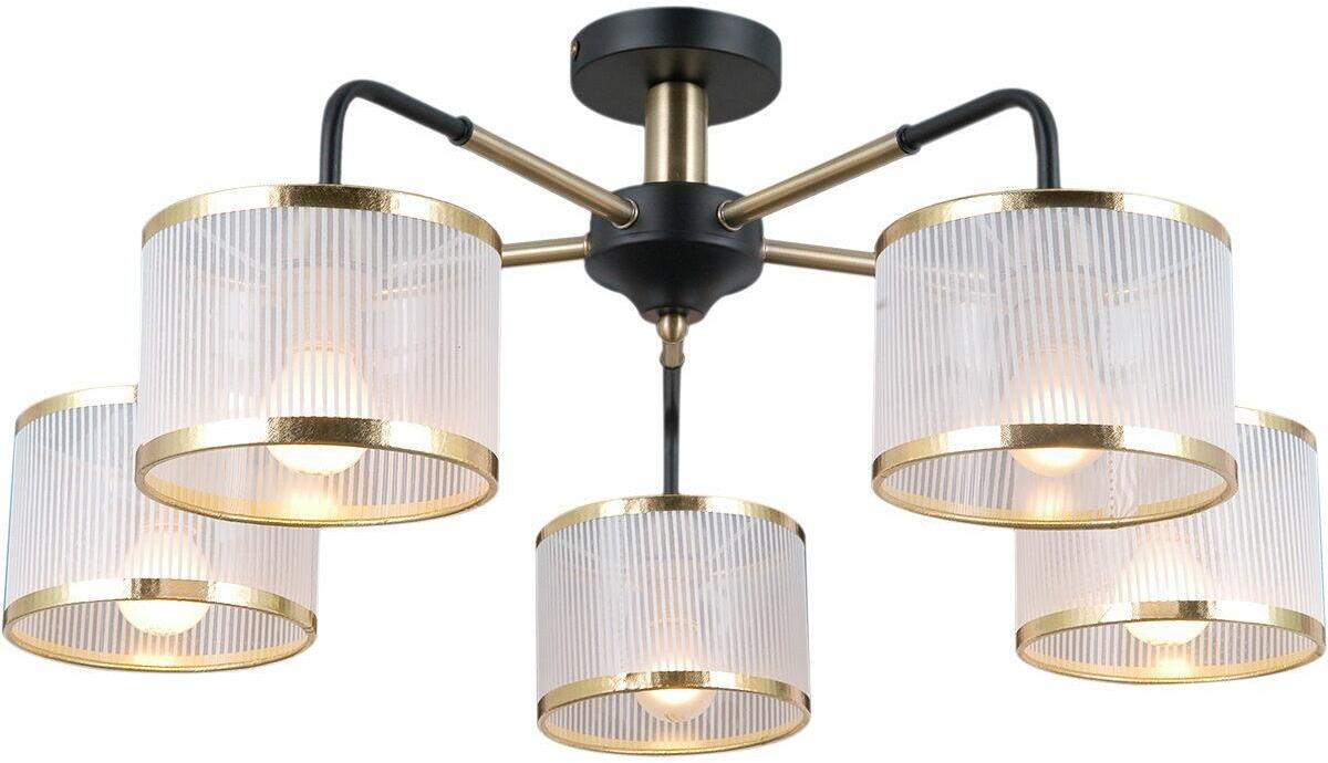 IL0337-5CSQ-79 BK AB Потолочная люстра Illumico