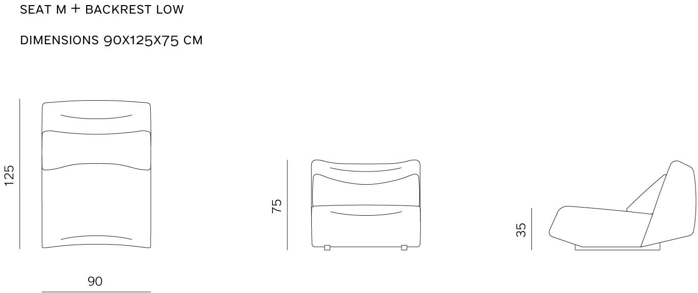 prostoria Модульное кресло из ткани Absent sun-id-1512935 - Вид №9