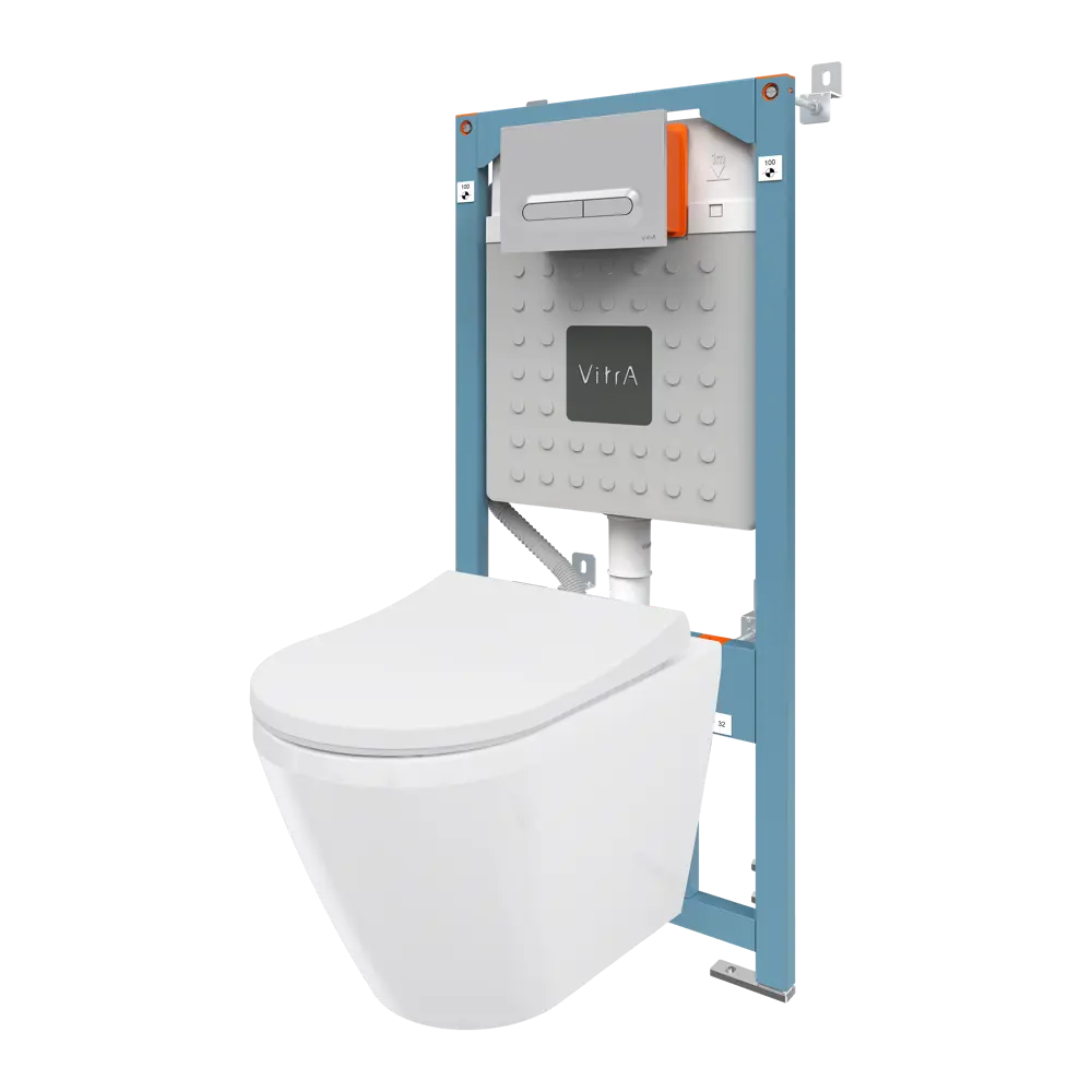 Комплект инсталляция с унитазом Vitra Allegro STLM-2198446