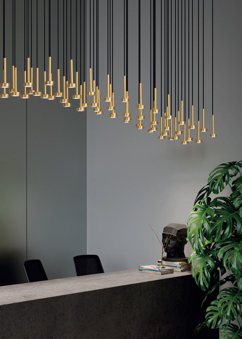 Euroluce Lampadari Металлический светодиодный подвесной светильник sun-id-1373357 - Вид №1