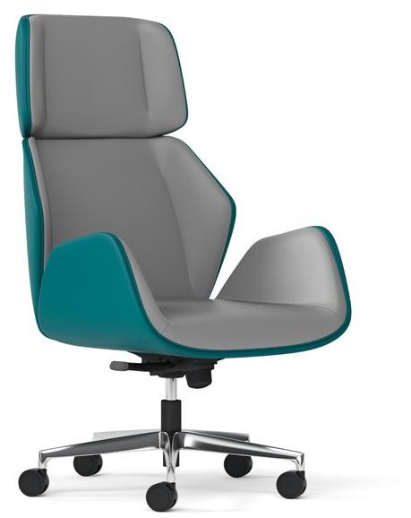 Arte & D Офисное кресло руководителя с 5 спицами на колесиках Haiku C 8060 og - Вид №1