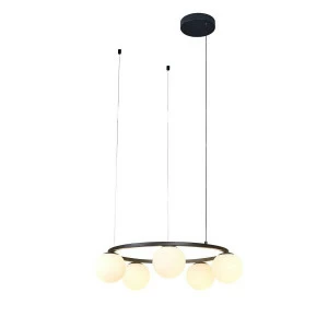 Подвесной светильник светодиодный белый Botelli SL1581.403.05 ST LUCE ДИЗАЙНЕРСКИЕ, BOTELLI 00-3890165 Белый;черный