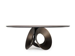 Круглый стол для гостиной из древесного волокна