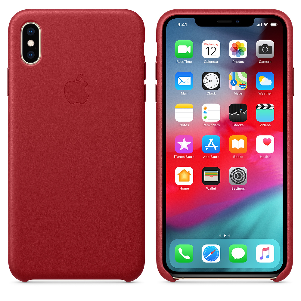 MRWQ2ZM/A Iphone xs max leather case - (product)red Apple Santreyd  - Вид №1