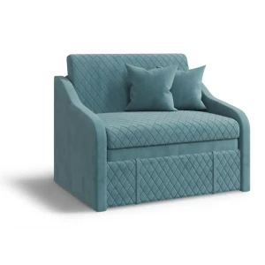 90794675 Диван Млк Том 115x89x88 см велюр цвет бирюзовый STLM-1540499