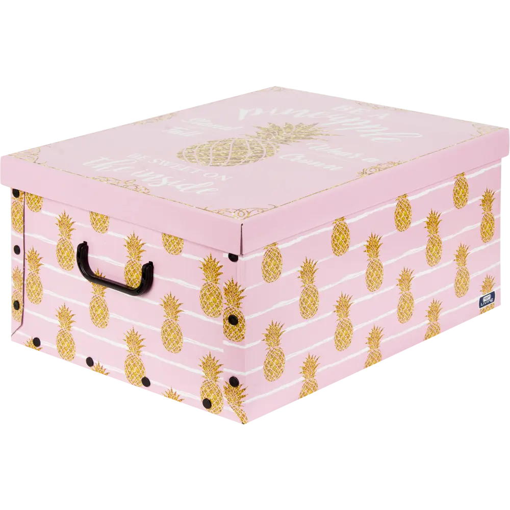 Коробка Ананасы 39x50x24 см 46.8 л картон цвет розовый 82429015 STLM-2178277 DOMO PAK  - Вид №1