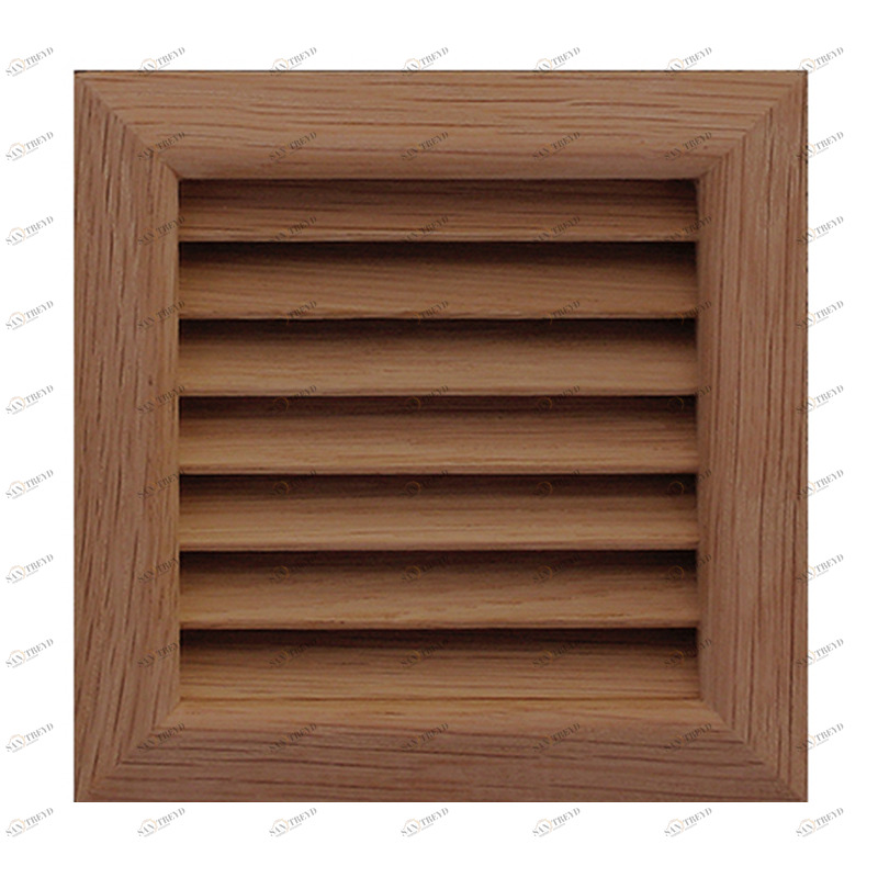 Деревянная вентиляционная решетка, тик 112x112 Santreyd sun-id-683640