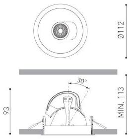 Arkoslight Регулируемый встраиваемый светодиодный светильник Pointer sun-id-1441257 - Вид №25