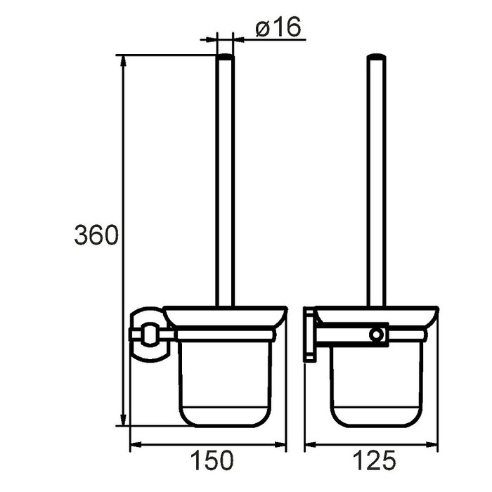 NEVSMG0M47 Milardo Neva Ерш подвесной (настенный) Neva Россия  - Вид №1