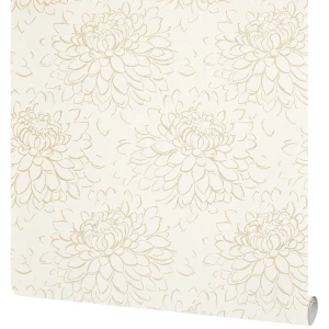 Обои флизелиновые Grandecolife Flower бежевые 1.06 м GDR142127