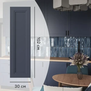 KONSENSA Фасад Котлас синий для кухни с геометрической филёнкой 89409647