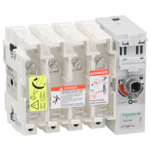GS2JB4 Рубильник с предохранителем GS 100А 4P, A4 Schneider Electric TeSys
