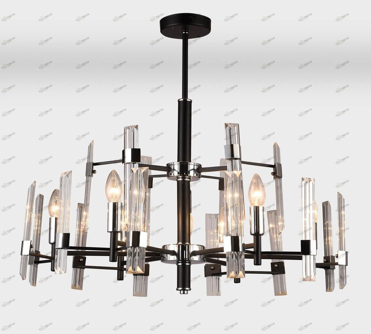 Потолочная люстра Rivoli Maddalena 3022-209 RIVOLI ДИЗАЙНЕРСКИЕ, MADDALENA 337263 Хром;прозрачный 