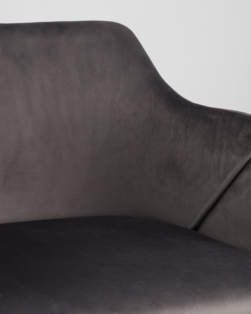 Стул со спинкой серый "Монарх" STOOL GROUP ДИЗАЙНЕРСКИЕ, ИНТЕРЬЕРНЫЕ 00-3946185 Серый  - Вид №8