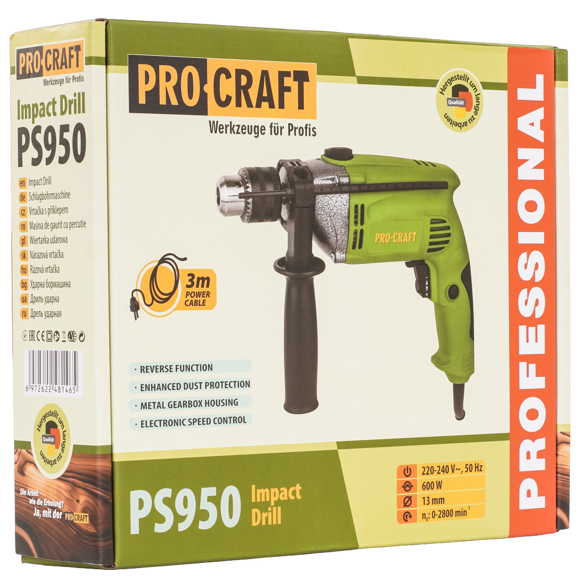 Дрель  PROCRAFT PS950 5497136 STDN-0022544 - Вид №7