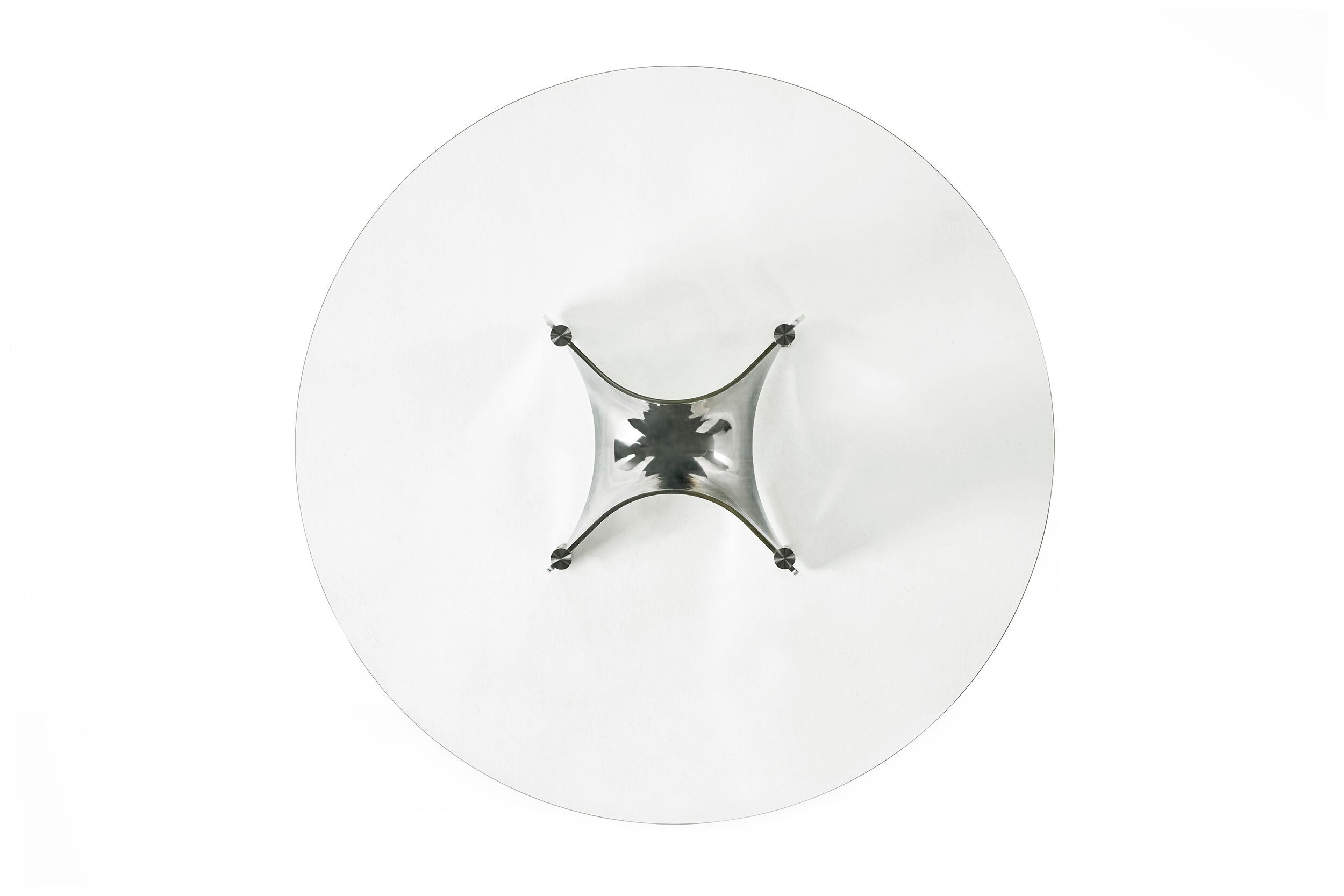 Круглый стол из алюминия и стекла BALERI ITALIA Bentz ARCH-00030100 - Вид №2