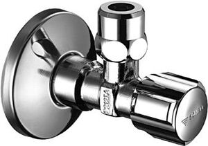Угловой вентиль Schell Comfort 1/2” х 3/8”, с отражателем, хром
