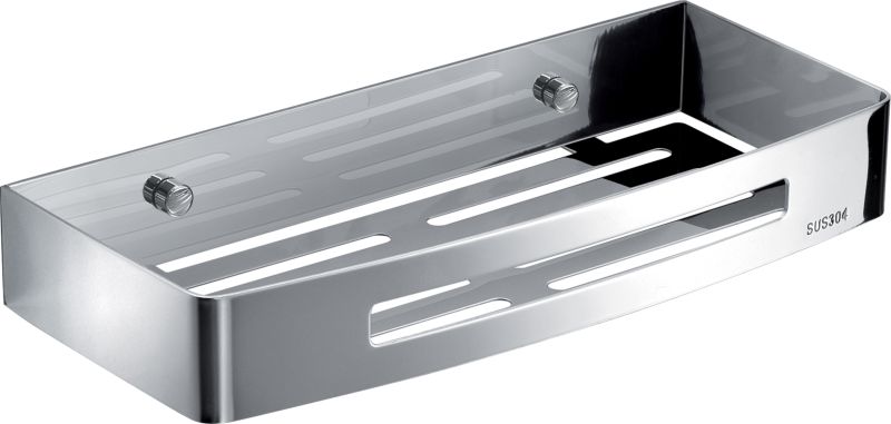 2417(13) Gedy, решётка прямоугольная 1-уровневая, длина 30 см, цвет хром 