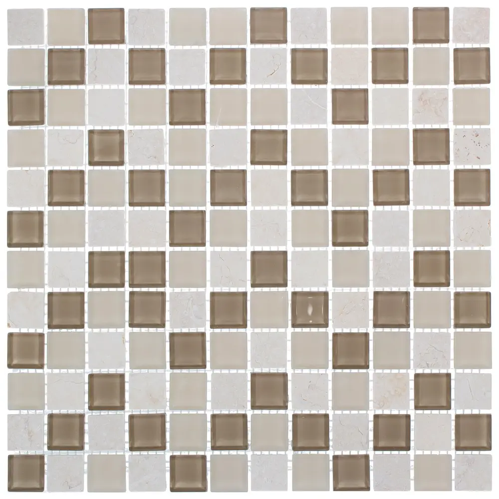 Мозаика стеклянная Artens Simply 30x30 см цвет бежевый 18731792 STLM-2016194 - Вид №2