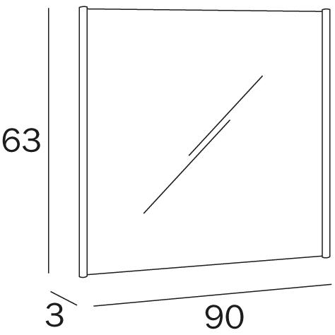 INDA® Настенное зеркало в современном стиле с рамой для ванной sun-id-1432612 - Вид №1