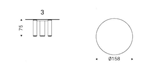 Круглый керамический стол Cattelan italia ROLL KERAMIK ARCH-00000489 - Вид №1