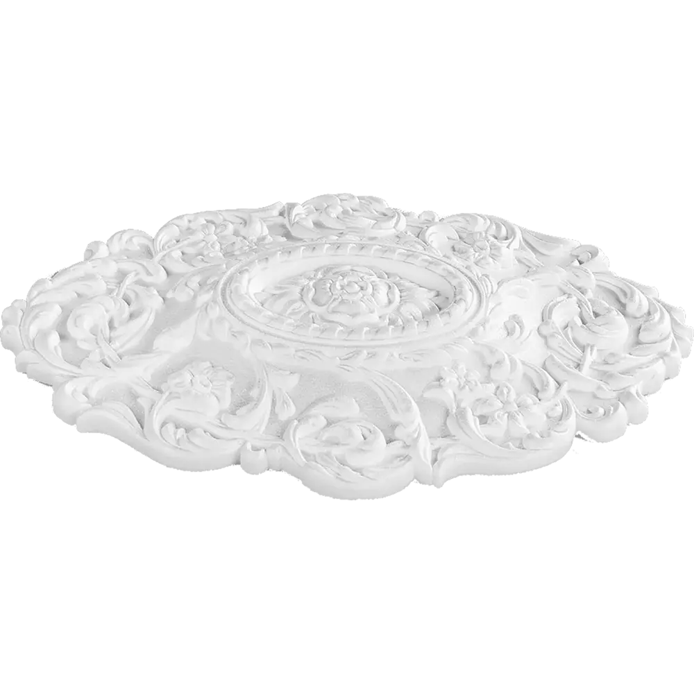 Розетка потолочная полистирол белая Формат 450-1 О 45х30 см FORMAT STLM-2189488 - Вид №1