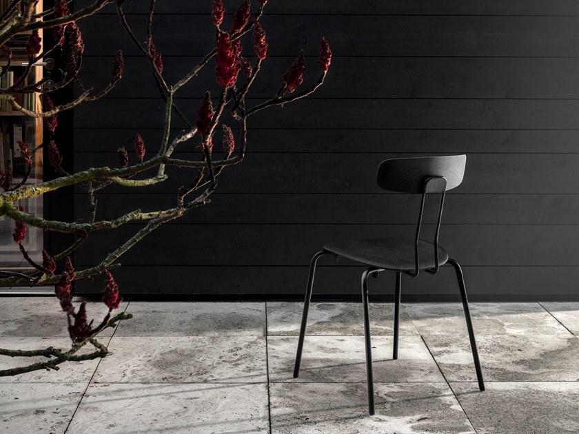 ZEITRAUM Штабелируемый стул из стали и дерева Okito sun-id-1438674 - Вид №7