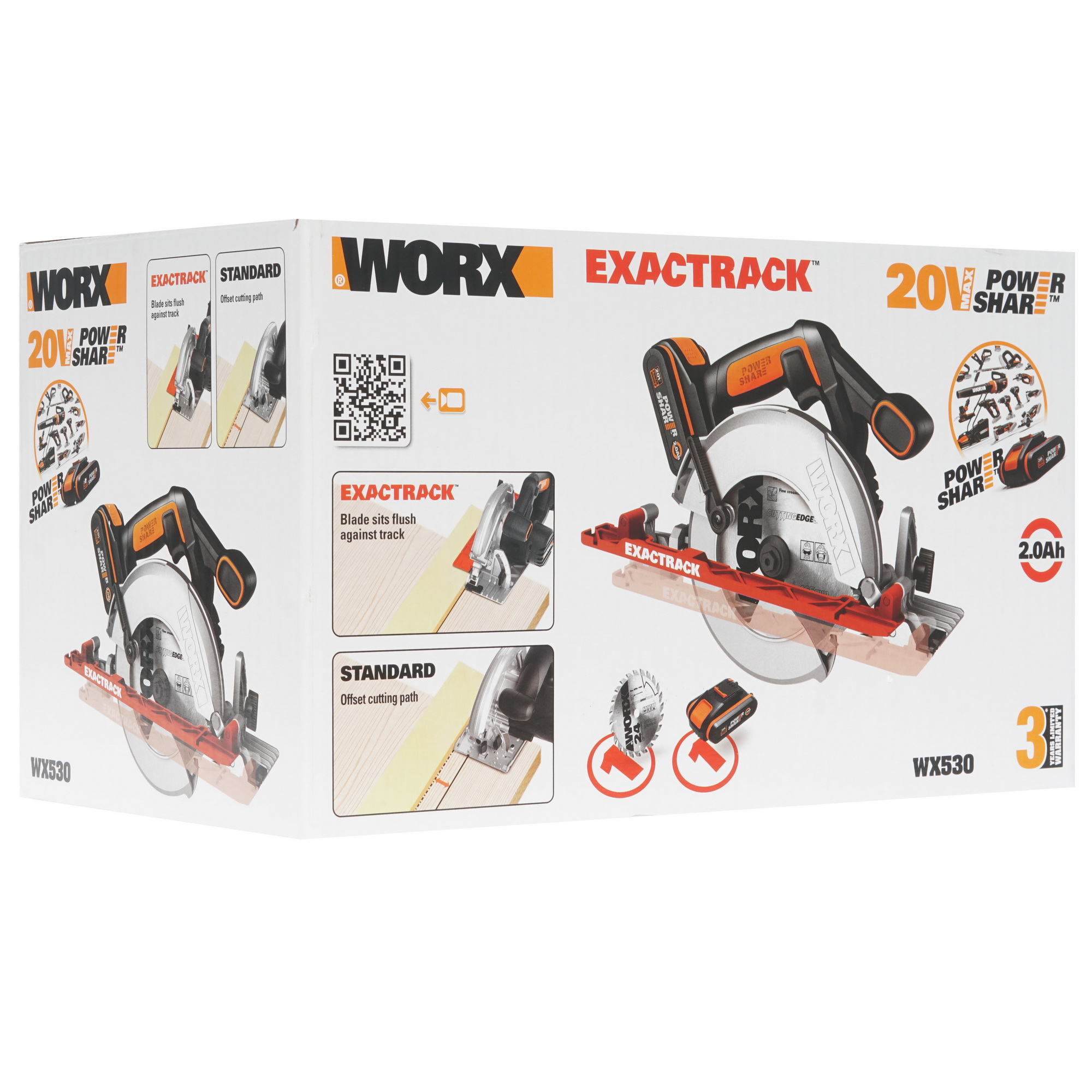 Пила дисковая Worx WX530 PowerShare 20V 8143026 STDN-0065901 - Вид №9