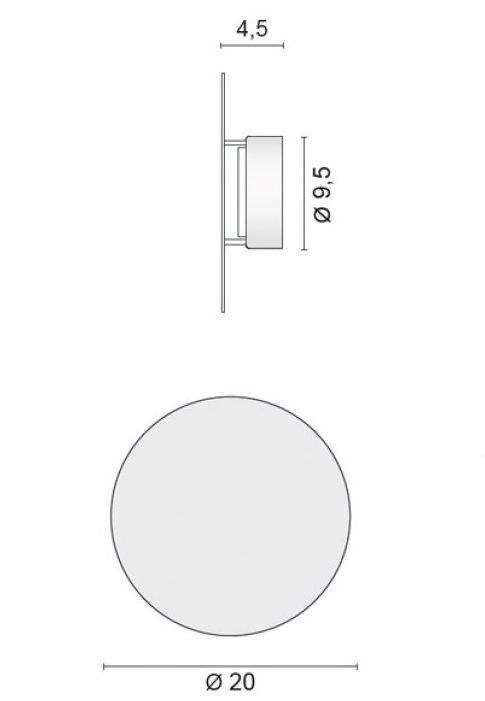 EGOLUCE Настенный светильник из алюминия  4592  - Вид №6