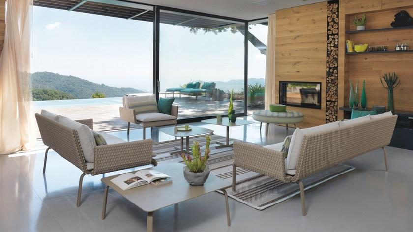 Roberti Квадратный алюминиевый садовый столик Key west 4240 - Вид №1