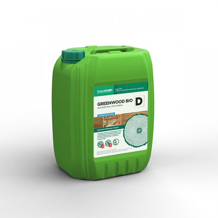 GWB-DS/20 GreenLAB GREENWOOD BIO D Готовый раствор, 20 л, антисептик, грунтовка 