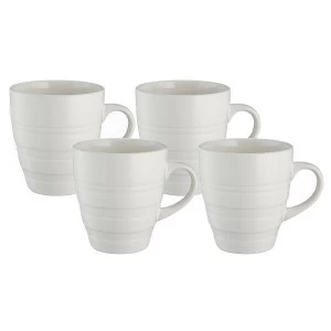 Набор кружек 350 мл кремовый Original cane, 4 штуки MASON CASH ДИЗАЙНЕРСКИЕ 00-3863494 Белый