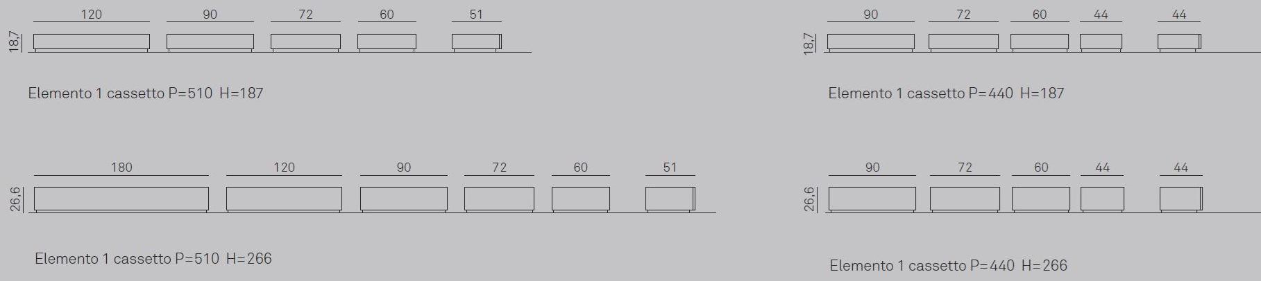 Gruppo Tomasella Прикроватная тумбочка из лакированной древесины с ящиками Replay sun-id-1430001 - Вид №7