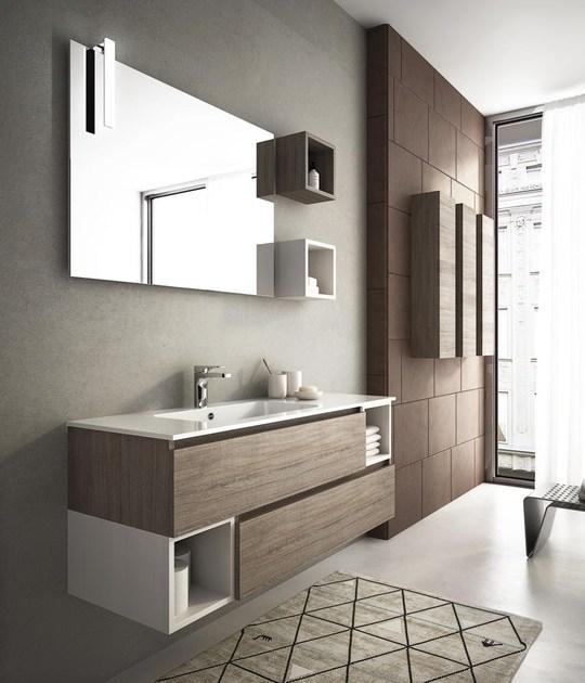 LEGNOBAGNO Подвесная тумба под умывальник с ящиками Urban sun-id-1374511 - Вид №2