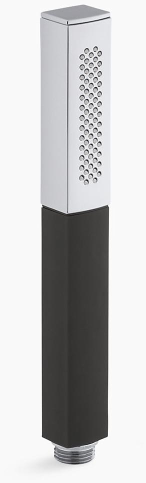 KOHLER Shift Square 2,5 галлона в минуту Многофункциональный ручной душ с черной ручкой K-14788-BV  - Вид №1